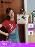 Lesportsac金子璇同款HELLOKITTY合作系列新款包包女包托特包七夕送女友禮物 可愛(ài)凱蒂貓 曬單實(shí)拍圖