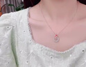 QMXD錦鯉平安扣項鏈女款鎖骨鏈2025新款情人節(jié)520生日禮物送女友老婆 錦鯉平安扣項鏈【精美禮盒】 曬單實拍圖