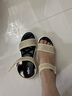 金利來（goldlion）女鞋厚底旅游外穿媽媽女士涼鞋燙鉆坡跟沙灘鞋652120017金色38 曬單實(shí)拍圖