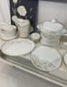 以辰景德鎮(zhèn)家用新款碗碟套裝中式高顏值陶瓷骨瓷餐具套裝碗盤(pán)喬遷新居 【錦盒裝】大好江山富貴煲 72件套 曬單實(shí)拍圖