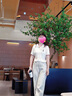 范思藍恩學(xué)院風(fēng)撞色POIO領(lǐng)小熊刺繡針織衫2025夏新款顯瘦上衣2071 米白色 M 曬單實(shí)拍圖