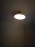 一格照明（YIGELIGHTING）奶油風(fēng)LED臥室燈吸頂燈法式中古主臥燈胡桃木色書房半吊燈具燈飾 全光譜_直徑50CM三色變光 曬單實拍圖