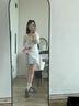 貞喜氣灰色掛脖吊帶連衣裙純欲女套裝夏季小個(gè)子微胖顯瘦包臀短裙罩衫 兩件套 L 建議55-60Kg 曬單實(shí)拍圖