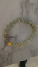 中國黃金China Gold蓮花黃金手鏈女足金轉運珠手串七夕情人節(jié)禮物送女友老婆媽媽生日 【加重版/4顆金珠】足金蓮花和田玉手串+證書禮盒 曬單實拍圖
