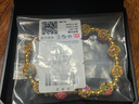 中國黃金十二花神黃金手鏈女金花999足金手串七夕情人節(jié)禮物送女朋友老婆 十二金花黃金手鏈【配品牌禮盒】 金重約：5.3g 曬單實(shí)拍圖