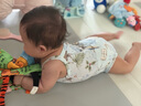 哈尼天空嬰兒短袖包屁衣吊帶夏季薄款寶寶涼感連體衣莫代爾三角哈衣爬服 途途藍(lán) 66cm 曬單實(shí)拍圖