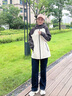 波司登2025新款沖鋒衣鵝絨服女短款三合一防風(fēng)防水保暖外套B250331302 米白/深棕褐|8011/7048|801L M 165/88A 體重約110-120斤 曬單實(shí)拍圖