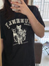 UR2025春季新款女裝美式復(fù)古貓咪印花寬松短袖T恤UYY450073 曬單實(shí)拍圖