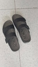 奧康新款男士勃肯拖鞋夏季涼拖簡(jiǎn)約一字拖軟底沙灘鞋   黑色 43 曬單實(shí)拍圖