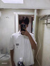 安初夏華夫格短袖襯衫男士夏季港風感帥氣休閑搭配一套痞帥襯衣外套 白短袖襯衫+藍牛仔+白短T【三件 XL 曬單實拍圖