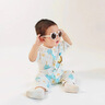 G. DUCKKIDS嬰兒短袖長(zhǎng)褲連體衣夏季薄款6一12月夏天寶寶衣服半袖空調(diào)服夏裝8 【短袖長(zhǎng)褲】小象綠色 80cm 曬單實(shí)拍圖
