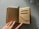 正品TN旅行本復古真皮筆記本手工瘋馬皮本子牛皮日記本記事本 護照型-瘋馬棕色 旅行筆記本 曬單實(shí)拍圖