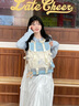 蔻一（Cnoles）宇航員雙肩包女2025新款大容量高顏值學(xué)生書包初中女生可愛背包 冰海藍(lán) 曬單實(shí)拍圖