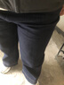 百圖betu女裝2025春季新款牛仔褲高腰九分直筒闊腿褲褲子女2502T70 深牛仔藍 L 曬單實拍圖