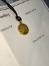 金至尊黃金吊墜八寶羅盤999足金掛墜配咖色繩七夕禮物計價  4.79克  曬單實拍圖