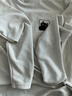 名創(chuàng)優(yōu)品（MINISO）重磅長(zhǎng)袖t恤男春秋季質(zhì)感華夫格青少年休閑潮流打底衫 淺米 L 曬單實(shí)拍圖