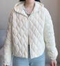 波司登25年輕薄羽絨服女短款90絨連帽菱格保暖外套B250135316 曬單實拍圖