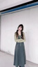斐莉玥兩件套裝甜美小個子收腰牛仔吊帶連衣裙女+鏤空復(fù)古防曬針織開衫 [套裝]牛仔背帶裙+頭巾+綠色開 S 曬單實拍圖