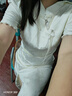 艾珠兒（Aizhuer）夏季女裝2025年新款長裙國風(fēng)少女新中式氣質(zhì)穿搭漢服旗袍連衣裙子 白色裙子 XL 曬單實拍圖