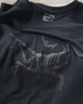 ARC'TERYX始祖鳥 IONIA MERINO WOOL LOGO 透氣 男子 羊毛短袖T恤 BLACK/黑色 S 曬單實拍圖