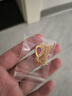 越南沙金女款時(shí)尚微鑲水滴吊墜女款仿金水滴微鑲項(xiàng)鏈久不掉色 紅色微鑲水滴配項(xiàng)鏈 曬單實(shí)拍圖