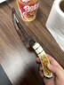 羽毛紋彎刀收藏禮品刀水果刀戶外防身刀野外求生刀具 禮盒裝 曬單實拍圖
