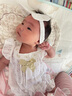 凡獵嬰兒衣服夏裝薄款新生兒包屁衣女寶寶連體衣滿(mǎn)月百天哈衣夏季 白色 66cm 曬單實(shí)拍圖
