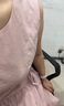 范思藍恩【徐若晗同款】腰精裙設計感無袖連衣裙女夏綁帶A字長裙 白桃粉 M 曬單實拍圖