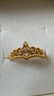 中國黃金（CHINA GOLD）皇冠黃金戒指女足金活口首飾戒指七夕情人節(jié)禮物送女友老婆生日 足金戒指_戀語禮盒 曬單實(shí)拍圖