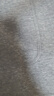 moodytiger男童衛(wèi)衣抓絨防風冬季兒童衛(wèi)衣吸濕排汗保暖圓領(lǐng)套頭休閑運動衫 淺花灰 165 cm 曬單實拍圖