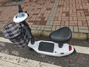 比威特 小海豚電動車迷你電動滑板車小型成人男女折疊鋰電池代步休閑車 白色 24V有刷電機(jī)40-50里+禮品 曬單實拍圖