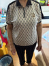 啄木鳥（TUCANO）中老年女裝媽媽裝2024夏裝時尚運動服套裝40歲50短袖母親節(jié)禮物H 藏青色套裝 3XL (建 議120-135斤) 曬單實拍圖