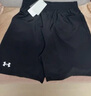 安德瑪（Under Armour）兒童夏季運動套裝夏款短褲短袖套裝男大童短袖梭織短褲套裝 白T黑短褲 150 曬單實拍圖