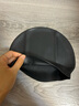 阿瑞娜（arena）泳帽大號硅膠純色游泳帽男女通用泳帽防水高彈大號護耳訓練游泳帽 黑色基礎款-ECN4473 曬單實(shí)拍圖