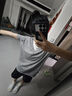 LDBE韓系灰色拼接假兩件V領(lǐng)短袖T恤女夏季設(shè)計(jì)感小眾慵懶風(fēng)松弛感上衣 灰色 L 【100-120斤】 曬單實(shí)拍圖