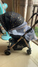 豪威嬰兒推車(chē)可坐可躺高景觀(guān)雙向超輕便折疊手推車(chē)四輪避震寶寶嬰兒車(chē) 旗艦版黑色+可坐躺雙向推+靜音輪 曬單實(shí)拍圖