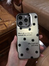 筱旺適用iPhone16Promax手機殼波點(diǎn)英文蘋(píng)果15plus小眾韓版ins風(fēng)氛圍感14Pro磨砂膚感電鍍鏡框13防摔12 【彩銀黑-電鍍圈撞色】滿(mǎn)屏波點(diǎn)LS880 iPhone 15 Pro 曬單實(shí)拍圖