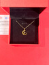 老鳳祥黃金項鏈女星月足金吊墜純金項鏈女士生日禮物送老婆女友首飾 足金吊墜+久伴鐘愛(ài)禮盒【贈S925鏈】 曬單實(shí)拍圖