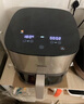 美的（Midea）透明可視空氣炸鍋 家用不用翻面易用旋鈕 蒸汽嫩烤不干柴 實(shí)用大容量5.3L 金屬腔體無(wú)異味KZE538J5 曬單實(shí)拍圖