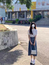 浪莎復古中長(cháng)款牛仔裙半身裙女春夏新款小個(gè)子a字顯瘦包臀開(kāi)叉一步裙 515復古藍【高質(zhì)量】 XL 曬單實(shí)拍圖