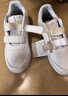 阿迪達斯 （adidas）童鞋兒童休閑鞋男童女童魔術(shù)貼運動鞋小白鞋GW1987 白 32碼  曬單實拍圖