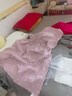 知筆墨春款新品漢麻手工刺繡連衣裙女新款清新減齡粉色寬松長(zhǎng)裙 淺丁香粉 L 曬單實(shí)拍圖