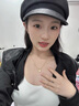 WOUG老鳳凰金店款新款項鏈暴富小金磚吊墜素金鎖骨套鏈女款3D硬金 暴富小金磚 曬單實拍圖