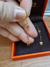 六桂福珠寶蝴蝶黃金耳環(huán)女士足金流蘇耳墜耳飾七夕情人節(jié)禮物送女友老婆生日 足金蝴蝶流蘇耳環(huán)【金約2.42g】 曬單實拍圖
