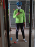 CUDRE STRAVA春夏秋自行車(chē)長(cháng)袖騎行服男款速干透氣套裝薄款公路車(chē)山地車(chē)專(zhuān)業(yè)版 STRAVA熒光色長(cháng)袖套裝【黑背帶】 L碼【建議體重：60~65KG】 曬單實(shí)拍圖