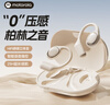 摩托羅拉（Motorola）藍牙耳機開放式無線不入耳掛耳式運動通話降噪耳機適用于蘋果華為小米手機E20月巖白 曬單實拍圖