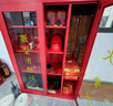榮將消防柜微型消防站全套消防器材應急柜箱 高1600寬1200mm含器材 曬單實(shí)拍圖