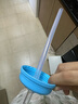 M&M弧形玻璃吸管杯兒童喝奶杯子 1歲以上寶寶水壺mm吸管杯直飲奶瓶 海洋 240ml +直飲重力球*1 曬單實拍圖