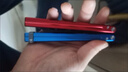 森凱哆新款cf潮玩一體鋁柄csgo游戲周邊炫酷帥氣甩手玩具不開刃道具模型 【穿孔款】D7紅藍(lán)色-銀刃 螺絲刀+螺絲釘+墊片+軸承+逼格圈 曬單實(shí)拍圖