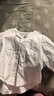 子牧棉麻2025春夏裝 女文藝白色襯衫上衣百搭七分袖寬松休閑襯衣9030 白色 XL (建議125-135斤) 曬單實(shí)拍圖